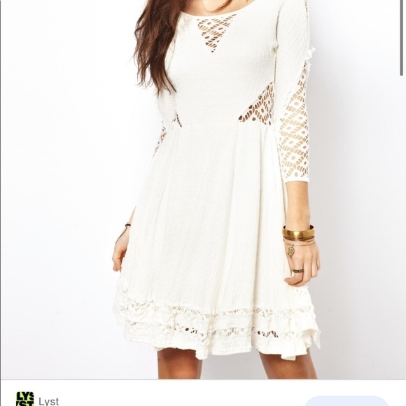 Free People peek a boo fit and flare dress - Picture 2 of 12